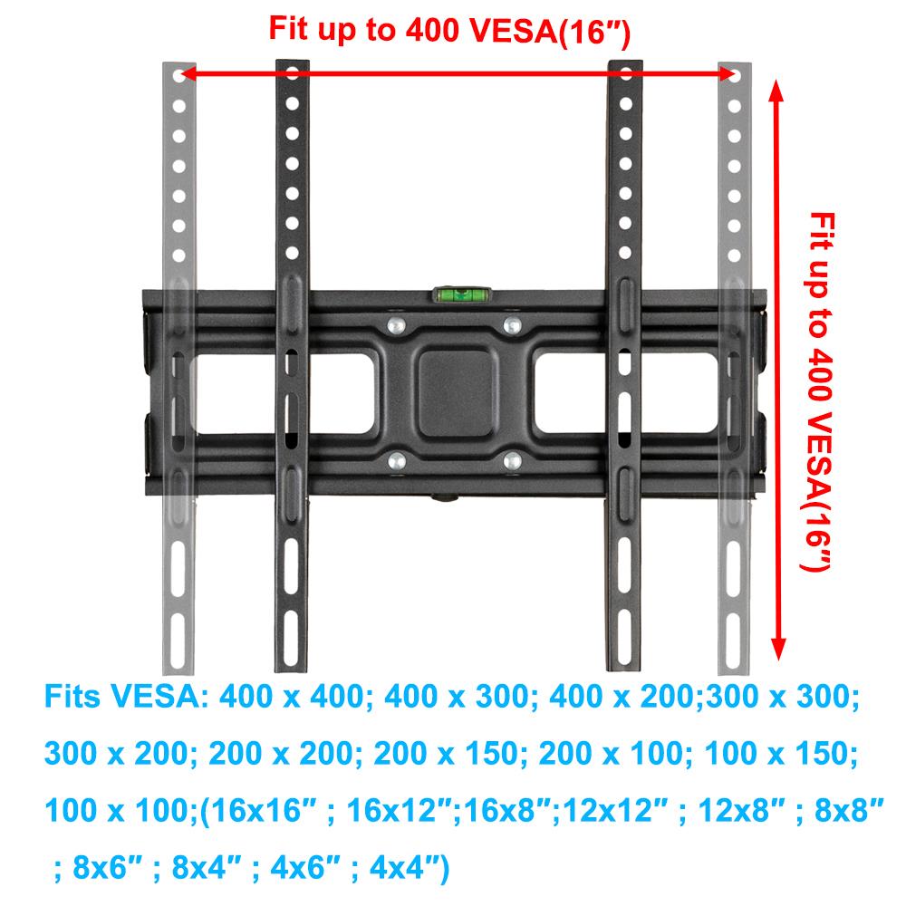 32"60" inch Full Motion TV Wall Mount Bracket 180° Swivel Tilt VESA