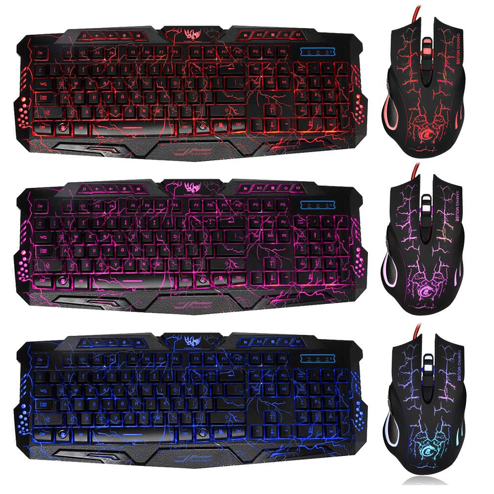Keyboard Mouse Set Adapter for PS4 PS3 Xbox One and Xbox 360 Gaming Rainbow LED